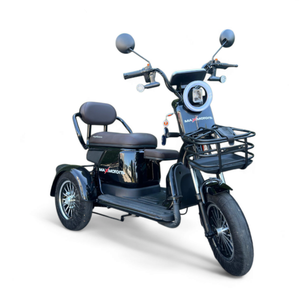 Електрическа триколка max motors grand pudding 2000w, 60v/25ah, черна