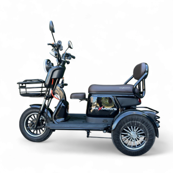 Електрическа триколка max motors grand pudding 2000w, 60v/25ah, черна