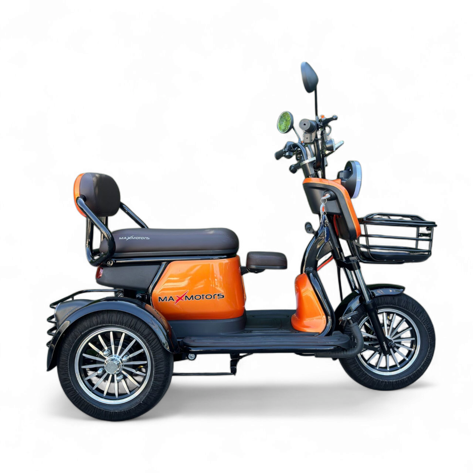 Електрическа триколка max motors grand pudding 2000w, 60v/25ah, оранжева