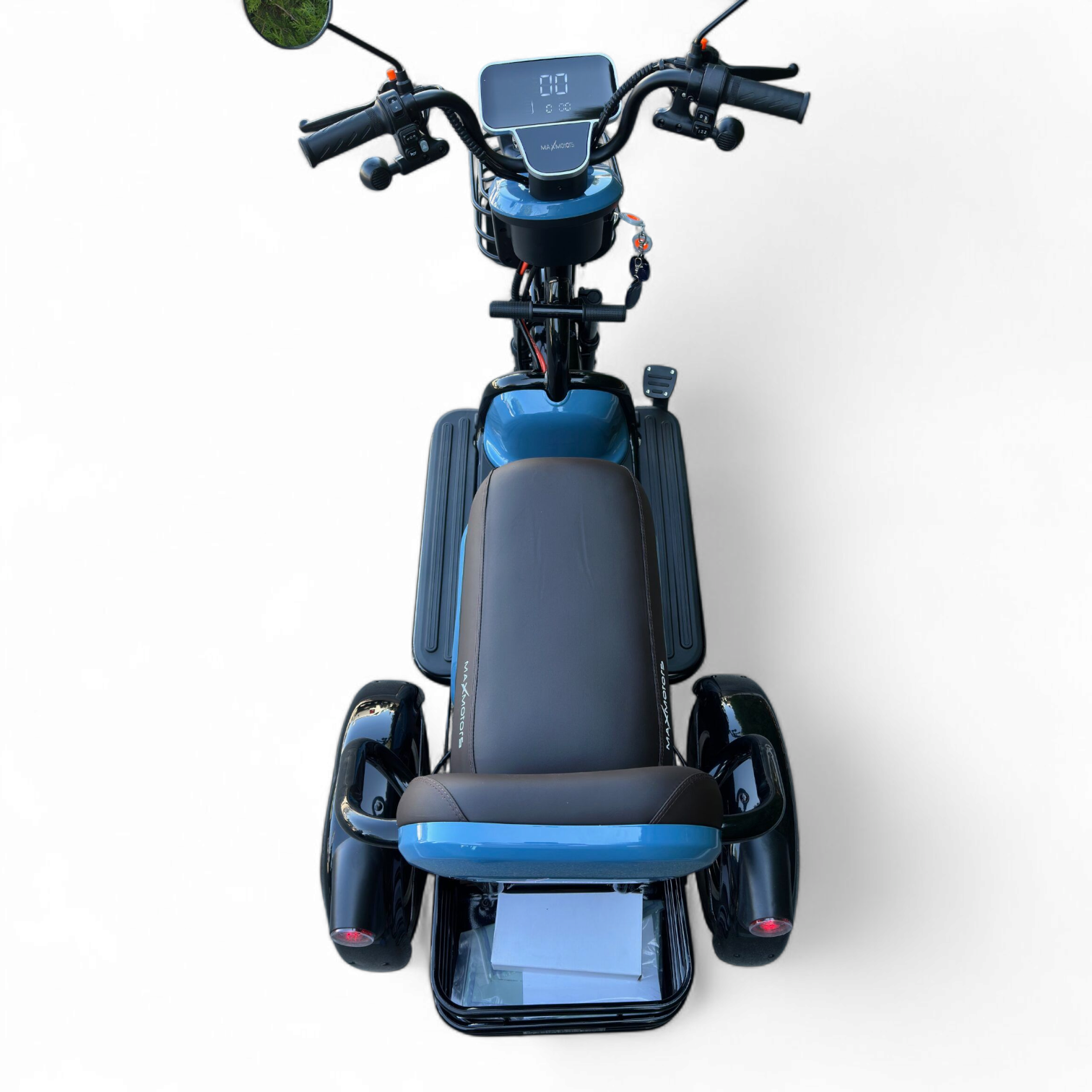 Електрическа триколка max motors grand pudding 2000w, 60v/25ah, синя