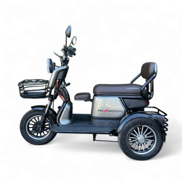 Електрическа триколка max motors grand pudding 2000w, 60v/25ah, сива