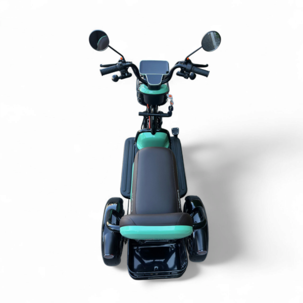 Електрическа триколка max motors grand pudding 2000w, 60v/25ah, зелена