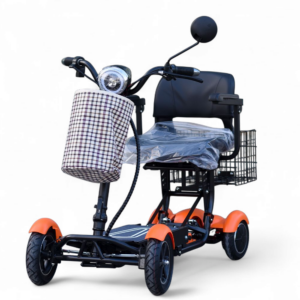 Олекотена сгъваема електрическа четириколка 750w, с литиевa батерия, 10ah, max motors