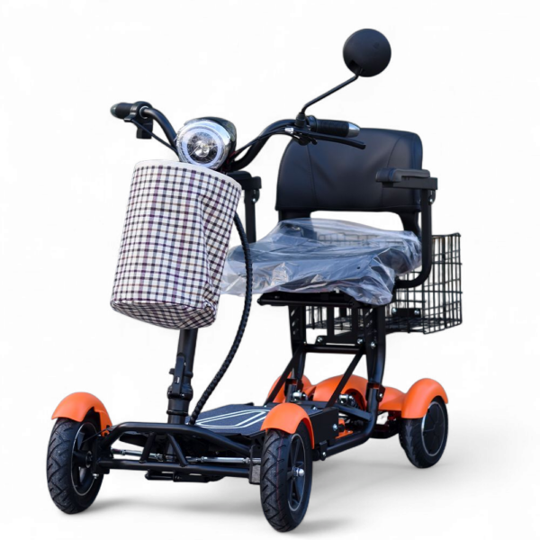 Олекотена сгъваема електрическа четириколка 750w, с литиевa батерия, 10ah, max motors