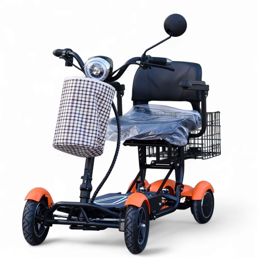 Олекотена сгъваема електрическа четириколка 750w, с литиевa батерия, 10ah, max motors