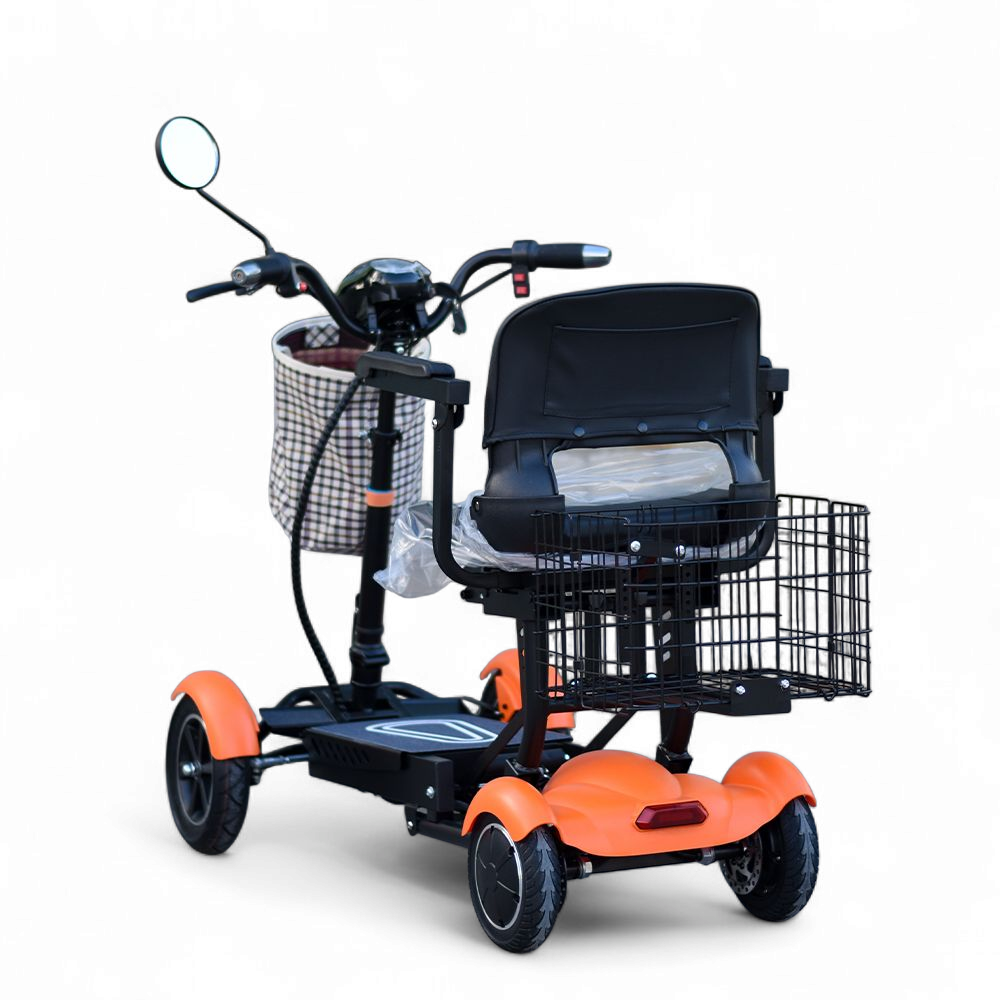 Олекотена сгъваема електрическа четириколка 750w, с литиевa батерия, 10ah, max motors