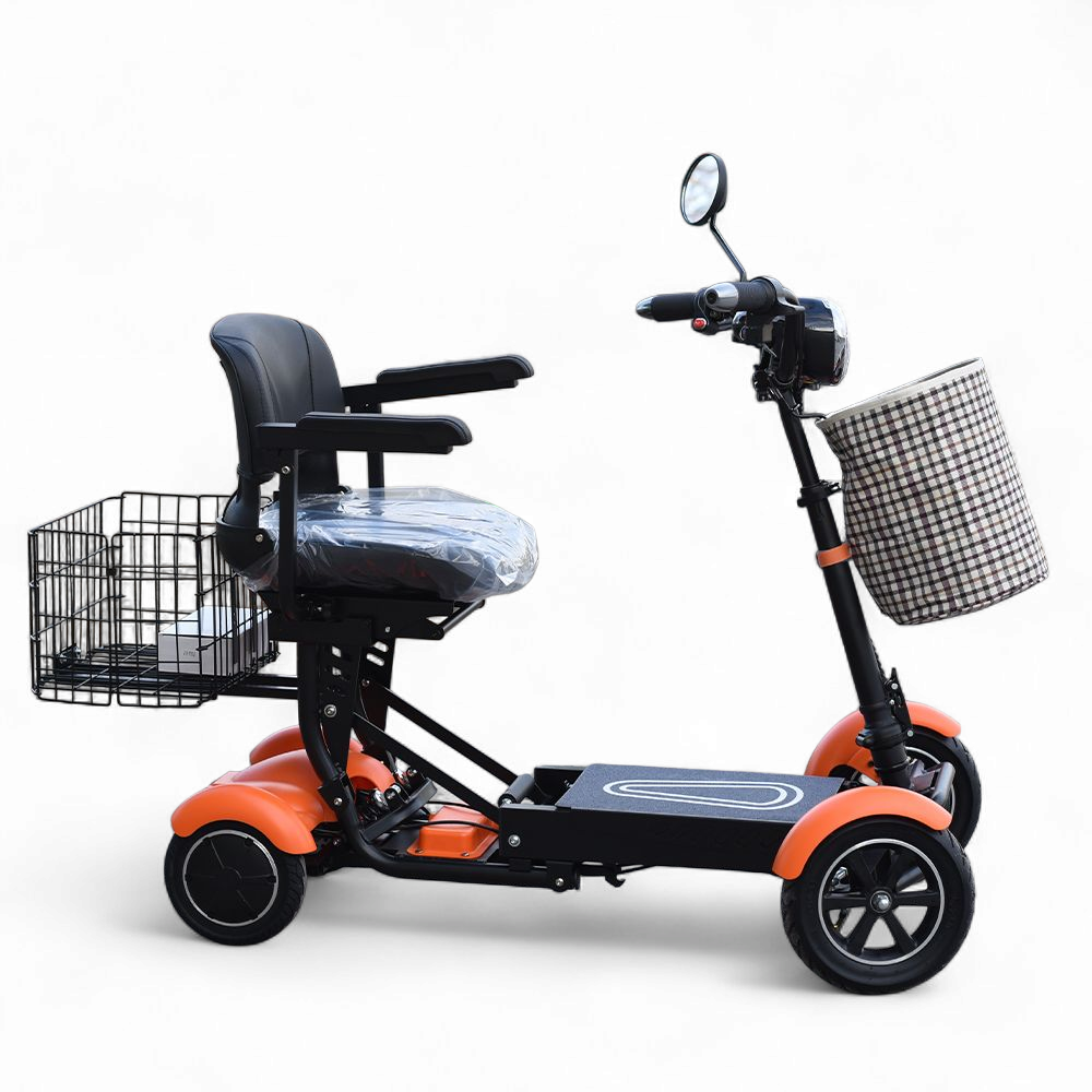 Олекотена сгъваема електрическа четириколка 750w, с литиевa батерия, 10ah, max motors