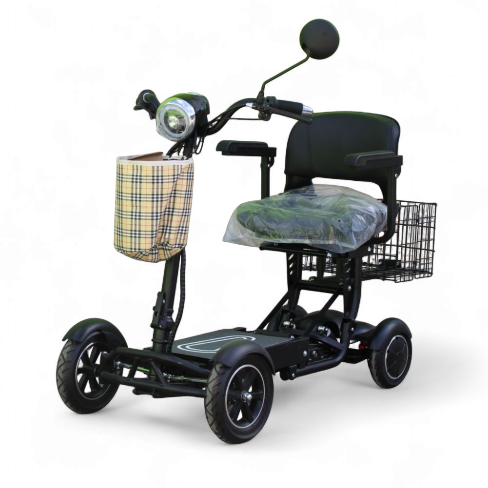Олекотена сгъваема електрическа четириколка 750w, с литиевa батерия, 10ah, max motors