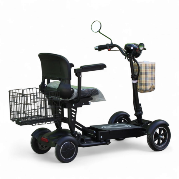 Олекотена сгъваема електрическа четириколка 750w, с литиевa батерия, 10ah, max motors