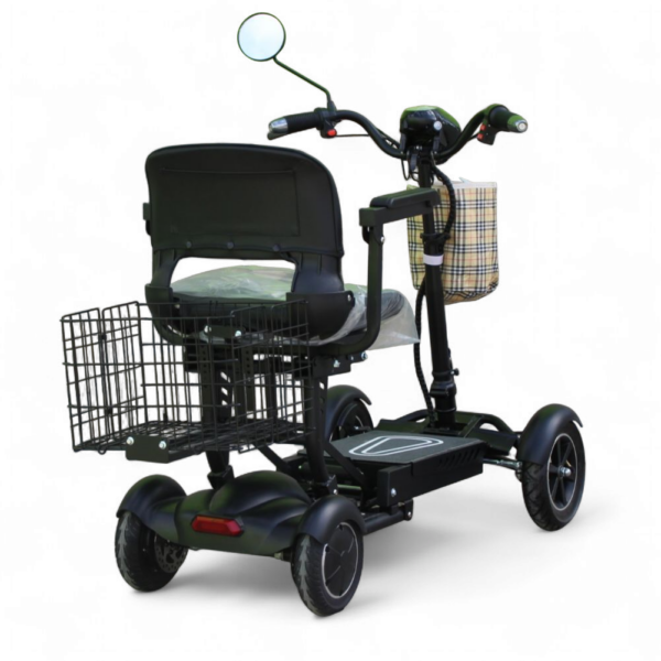 Олекотена сгъваема електрическа четириколка 750w, с литиевa батерия, 10ah, max motors