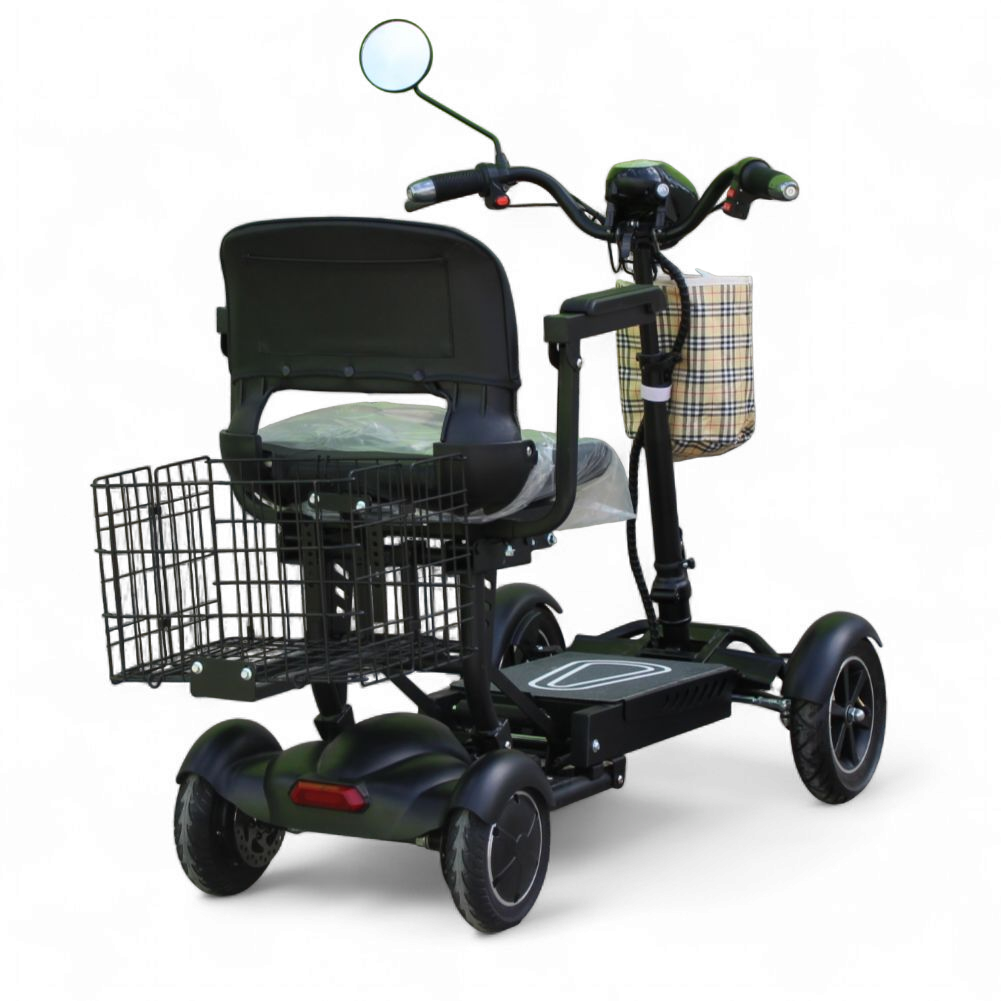 Олекотена сгъваема електрическа четириколка 750w, с литиевa батерия, 10ah, max motors