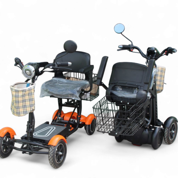Олекотена сгъваема електрическа четириколка 750w, с литиевa батерия, 10ah, max motors