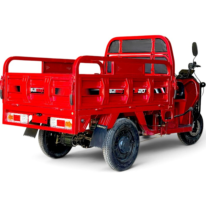 Двуместна товарна карго селскостопанска електрическа триколка 4000w, 600кг товароносимост, 80кг пробег, 72v/45ah мощни батерии