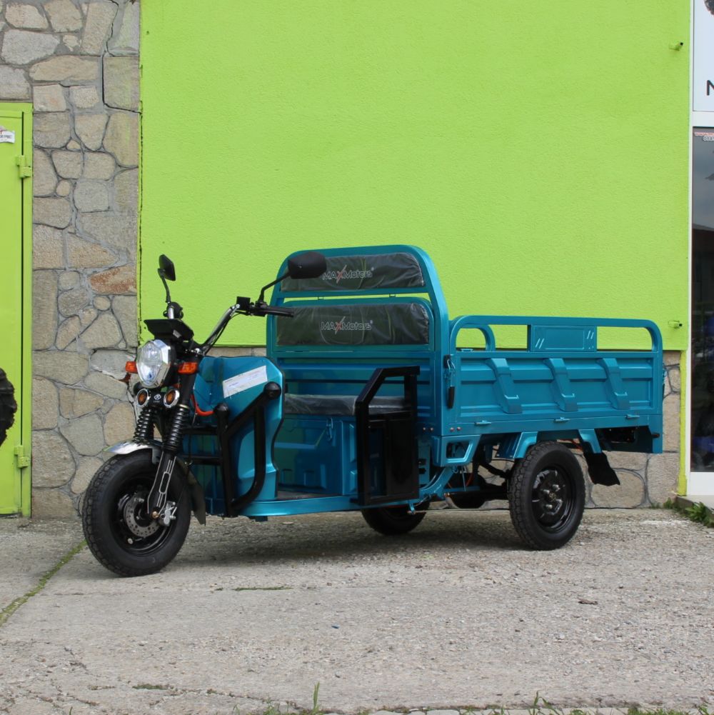 Товарна електрическа триколка heavy cargo 2000w, 600кг, max motors, сертификат