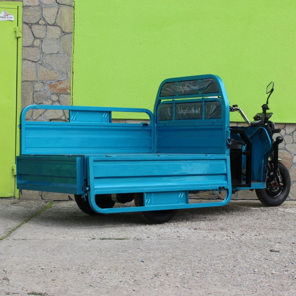 Товарна електрическа триколка heavy cargo 2000w, 600кг, max motors