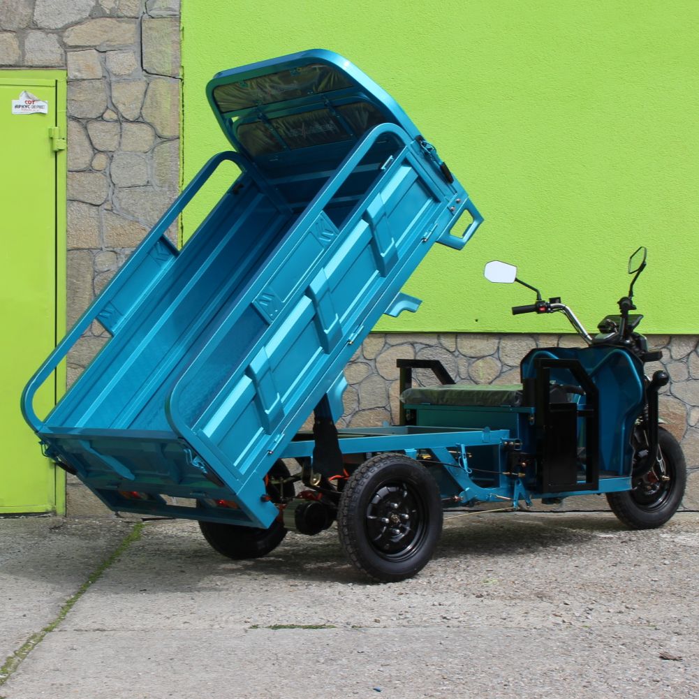 Товарна електрическа триколка heavy cargo 2000w, 600кг, max motors