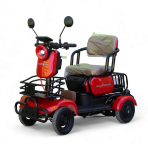 Триместна електрическа четириколка maxmotors a9, 1500w, 48v/20ah, червена