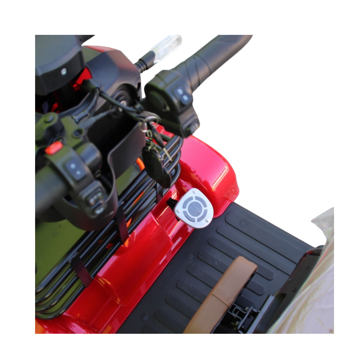 Триместна електрическа четириколка maxmotors a9, 1500w, 48v/20ah, червена