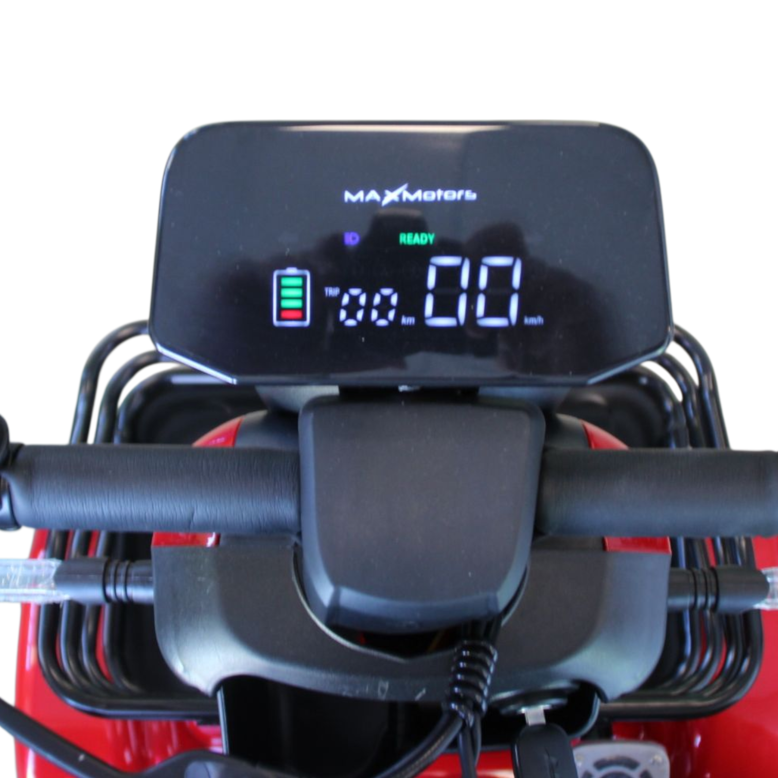 Триместна електрическа четириколка maxmotors a9, 1500w, 48v/20ah, червена