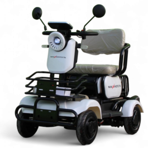 Триместна електрическа четириколка maxmotors a9, 1500w, 48v/20ah, бяла