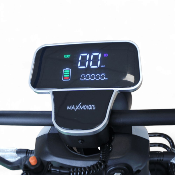 Триместна електрическа четириколка maxmotors a9, 1500w, 48v/20ah, бяла
