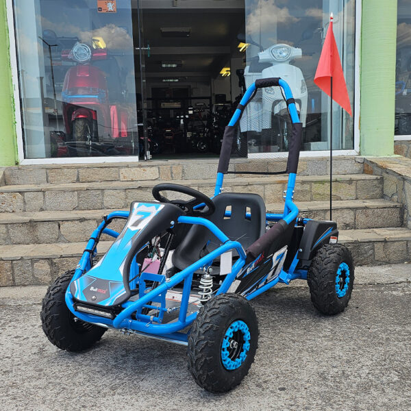 Електрическо детско Бъги utv apex1 1200w, Безплатен ъпгрейд на батериите, родителски контрол, синьо