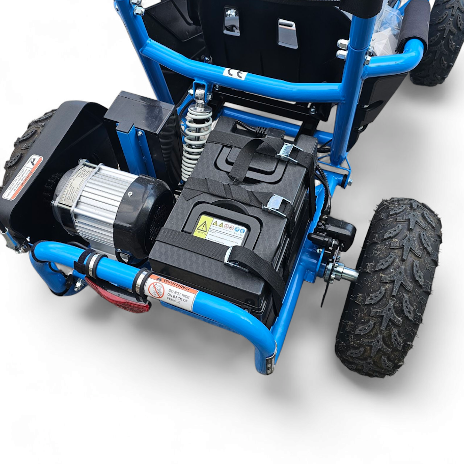 Електрическо детско Бъги utv apex1 1200w, Безплатен ъпгрейд на батериите, родителски контрол, синьо