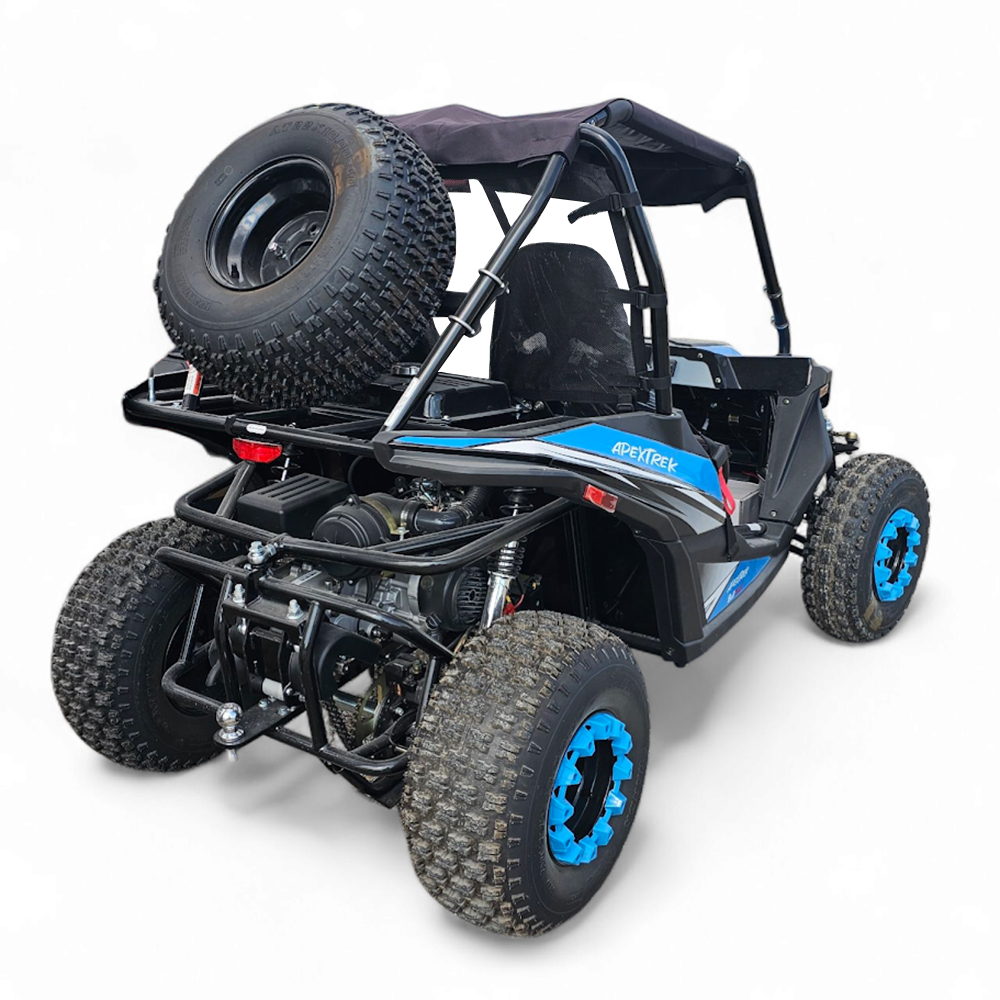 Двуместно бензиново offroad utv Бъги 200сс, apextrek, с включен безплатен profi пакет, синьо