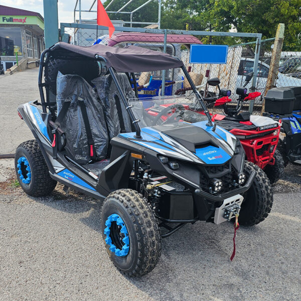 Двуместно бензиново offroad utv Бъги 200сс, apextrek, с включен безплатен profi пакет, синьо