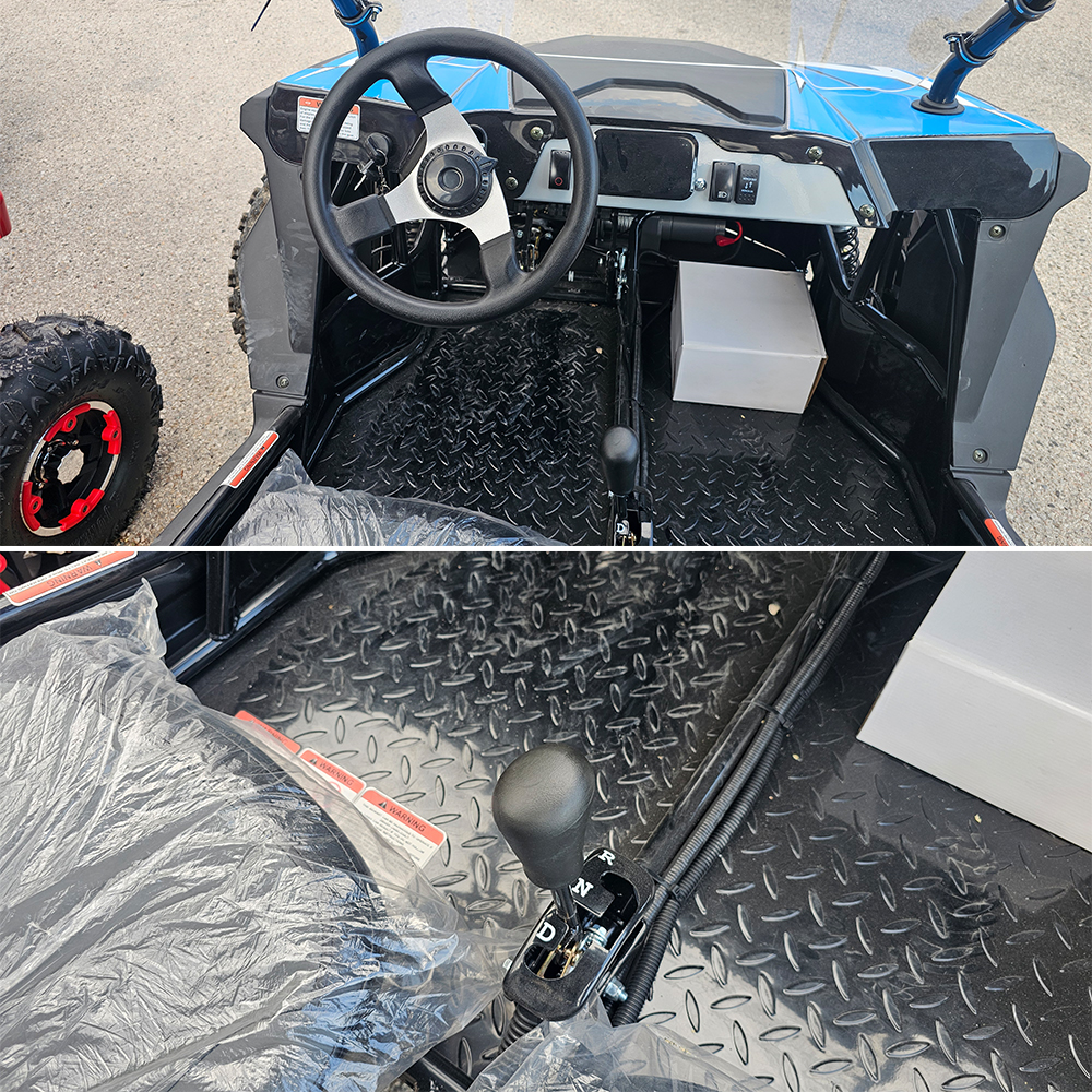 Двуместно бензиново offroad utv Бъги 200сс, apextrek, с включен безплатен profi пакет, синьо