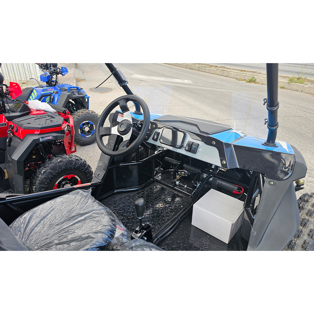 Двуместно бензиново offroad utv Бъги 200сс, apextrek, с включен безплатен profi пакет, синьо