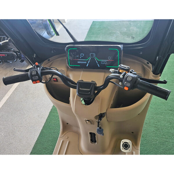 Електрическа триколка с покрив за възрастни c5 apolon, със сертификат (2000w max, 60v/20ah)