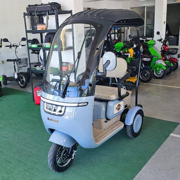 Електрическа триколка с покрив за възрастни c5 apolon, със сертификат (2000w max, 60v/20ah)